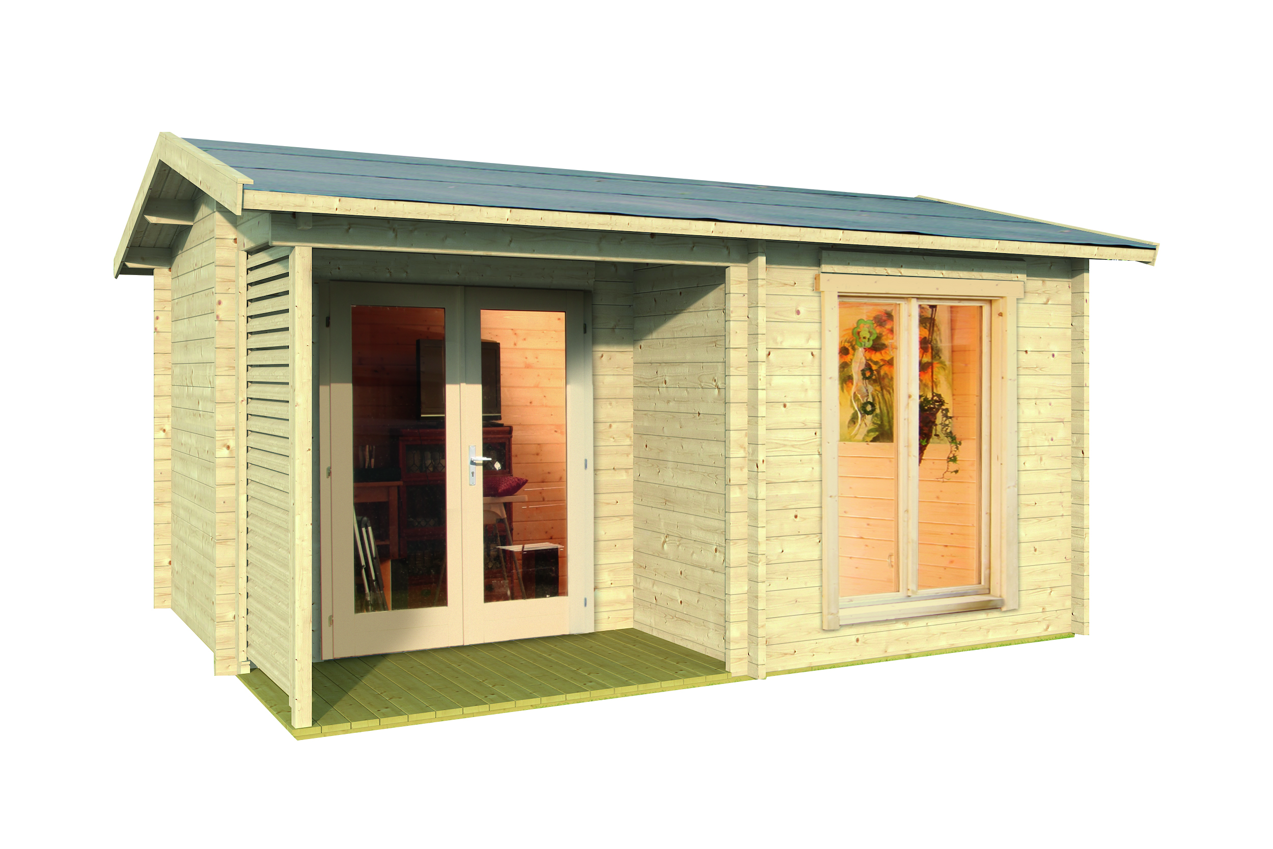 44 mm Gartenhaus 44-A Modern