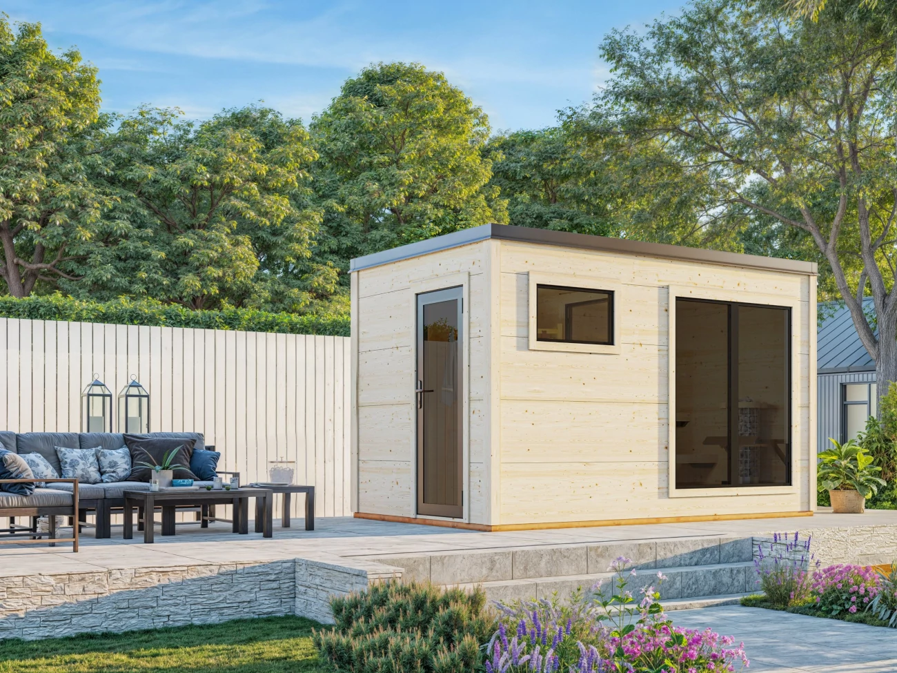 Gartenhaus-Grace-Sauna-8,2-Stimmungsbild