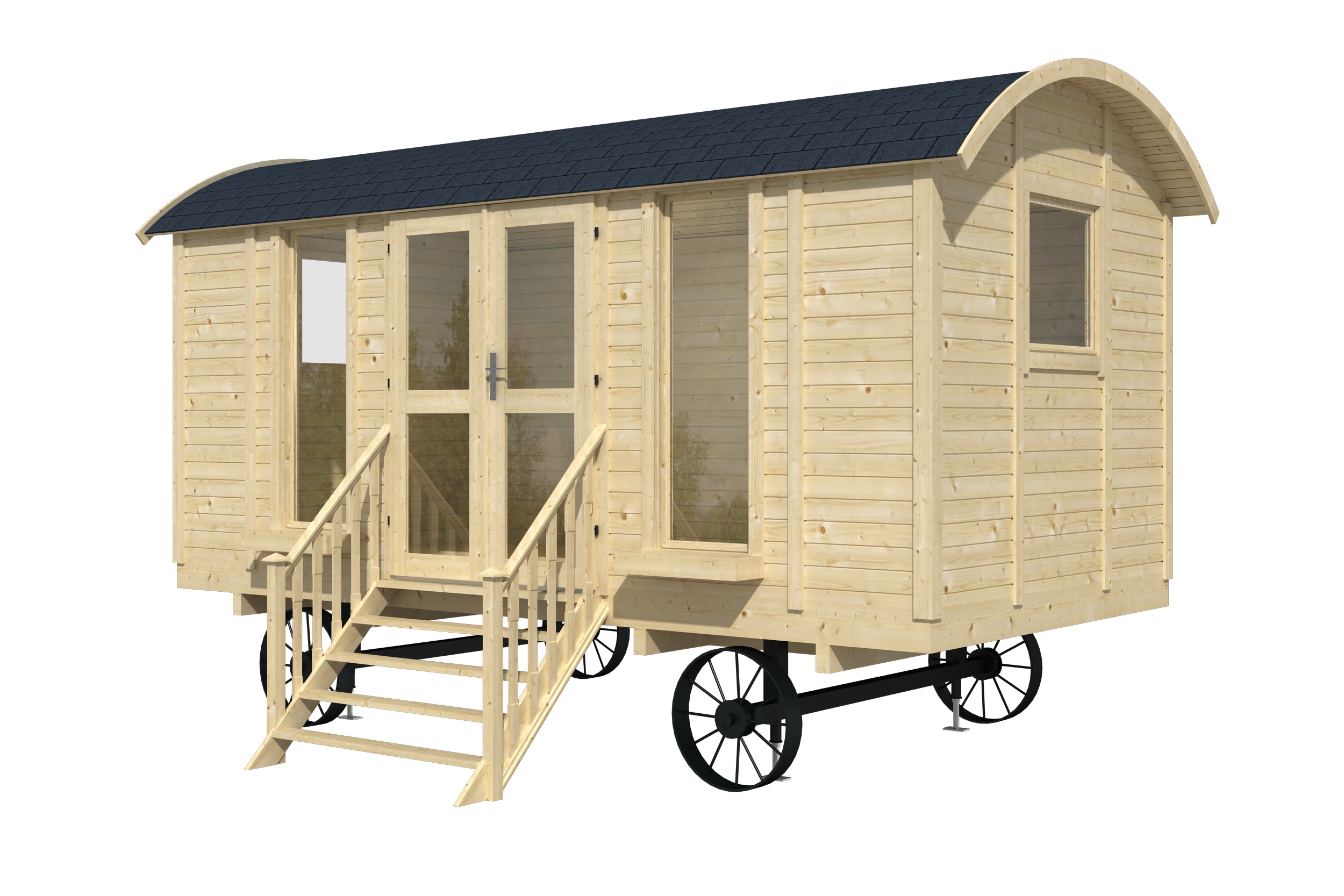 Campinghaus Schäferwagen Home-Office