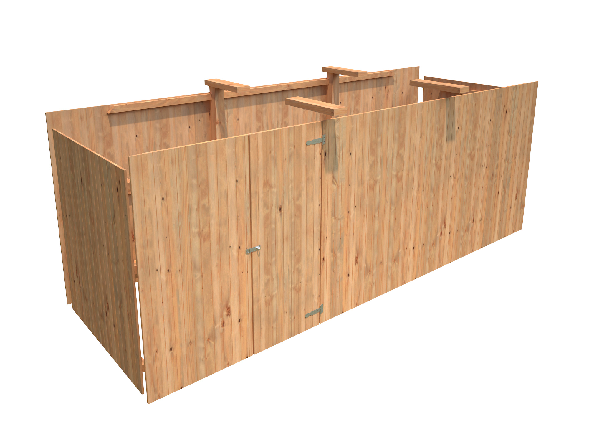 Geräteraum zu Doppelcarport Karl 40,6 m²