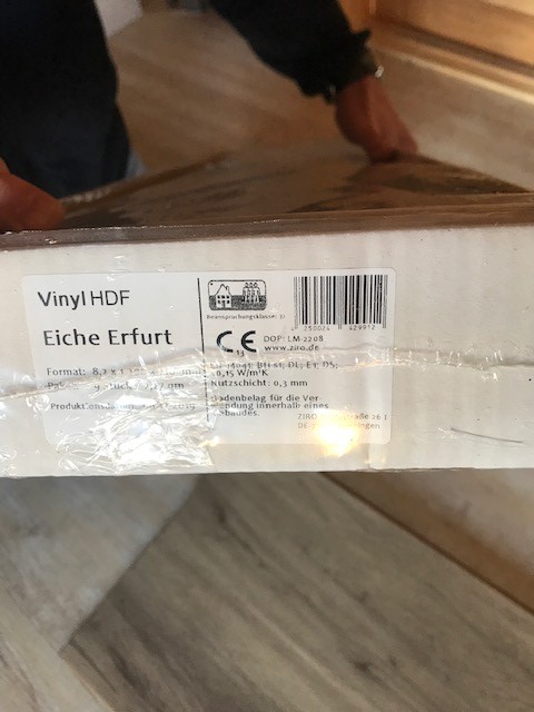 Klick-Vinylboden Eiche Erfurt