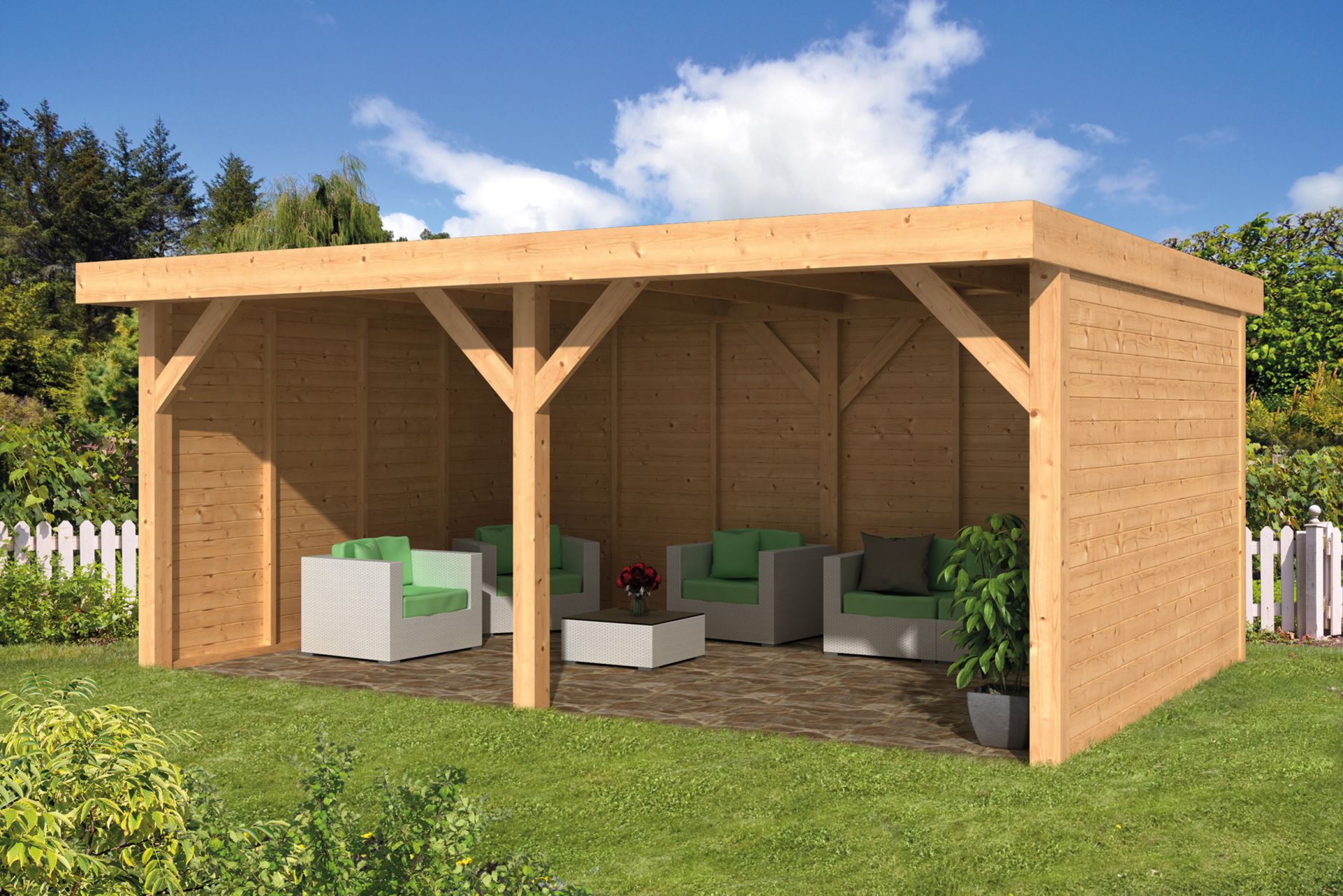 Gartenpavillon Dalfsen Lärchenholz