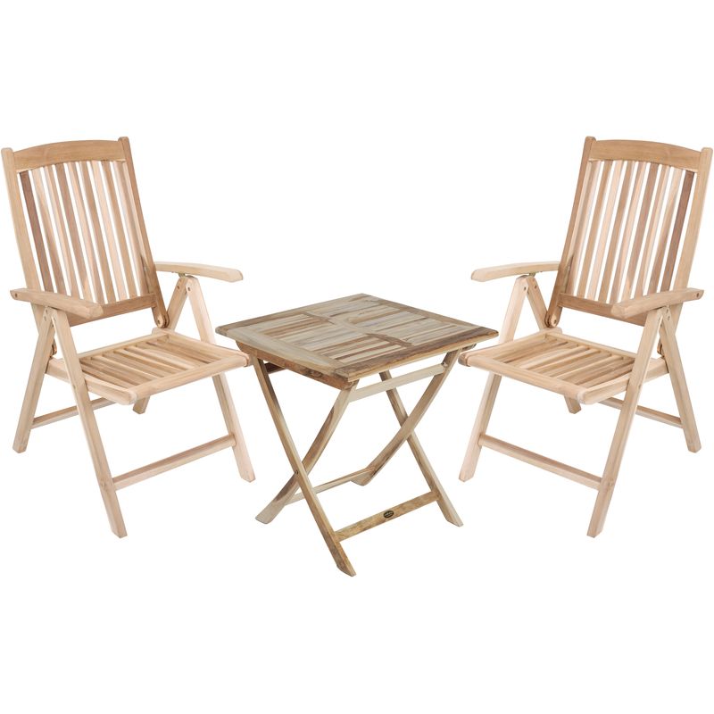 Tisch JAVA, quadratisch mit Stühlen