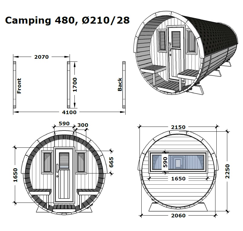 Zeichnung Campingfass 480 cm