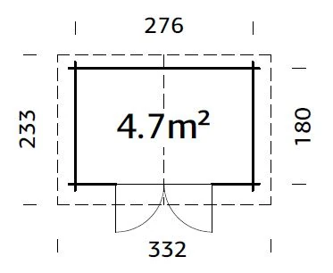 Zeichnung-Gartenhaus-Valentina-4,7qm