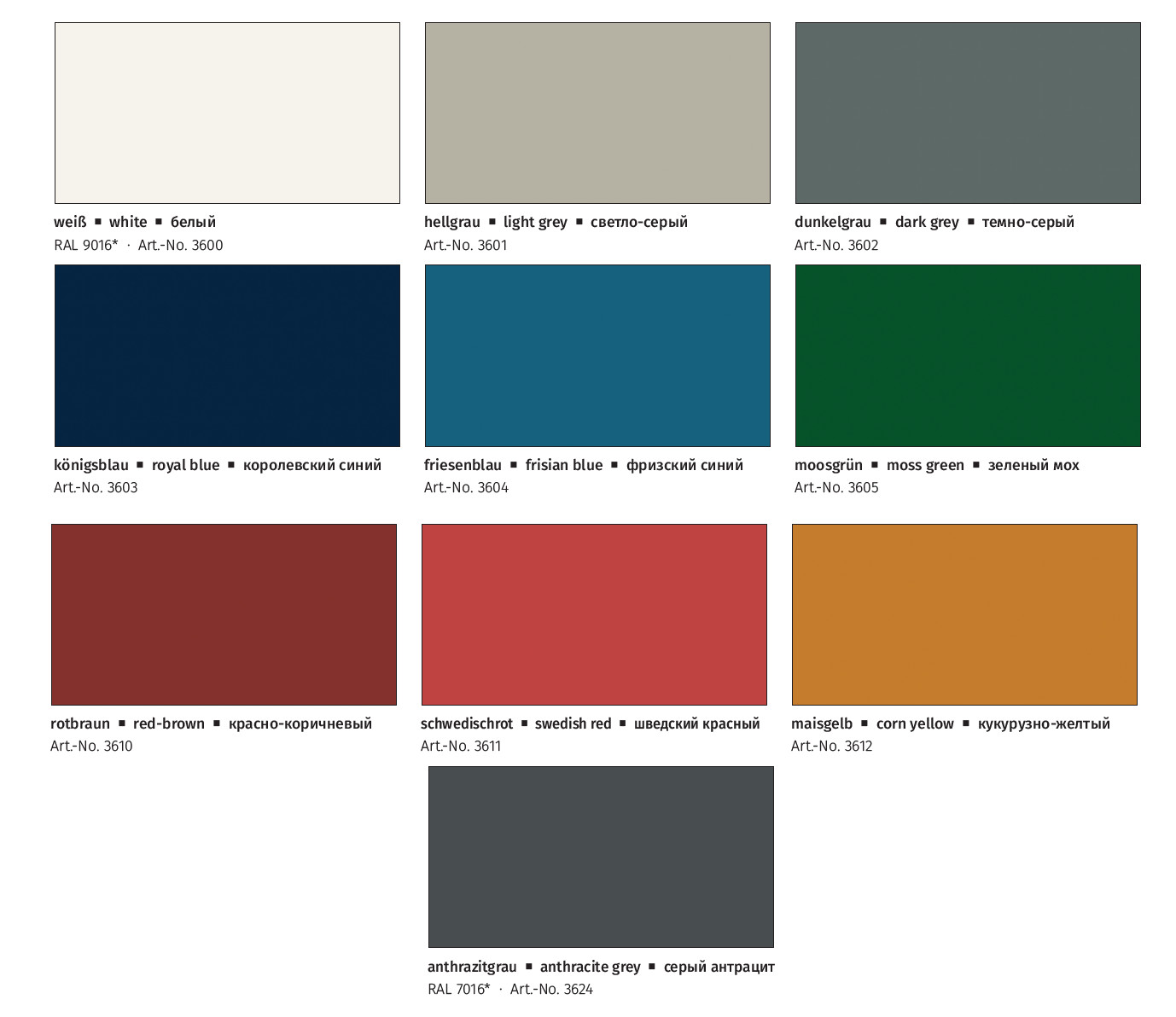 Deckfarbe Remmers Farbpalette | Wetterschutzfarbe