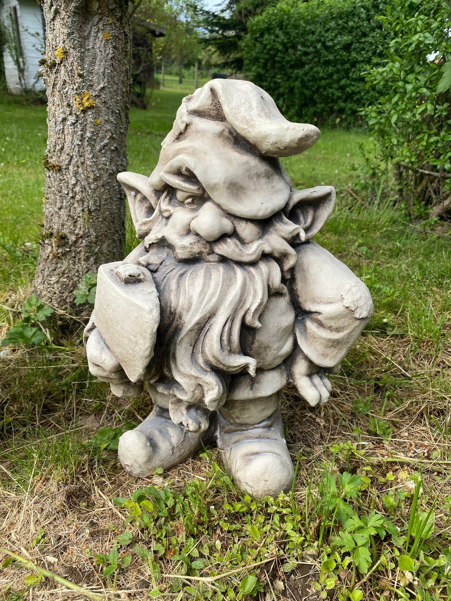 Gartenfigur ZWERG in Steinoptik 40 cm