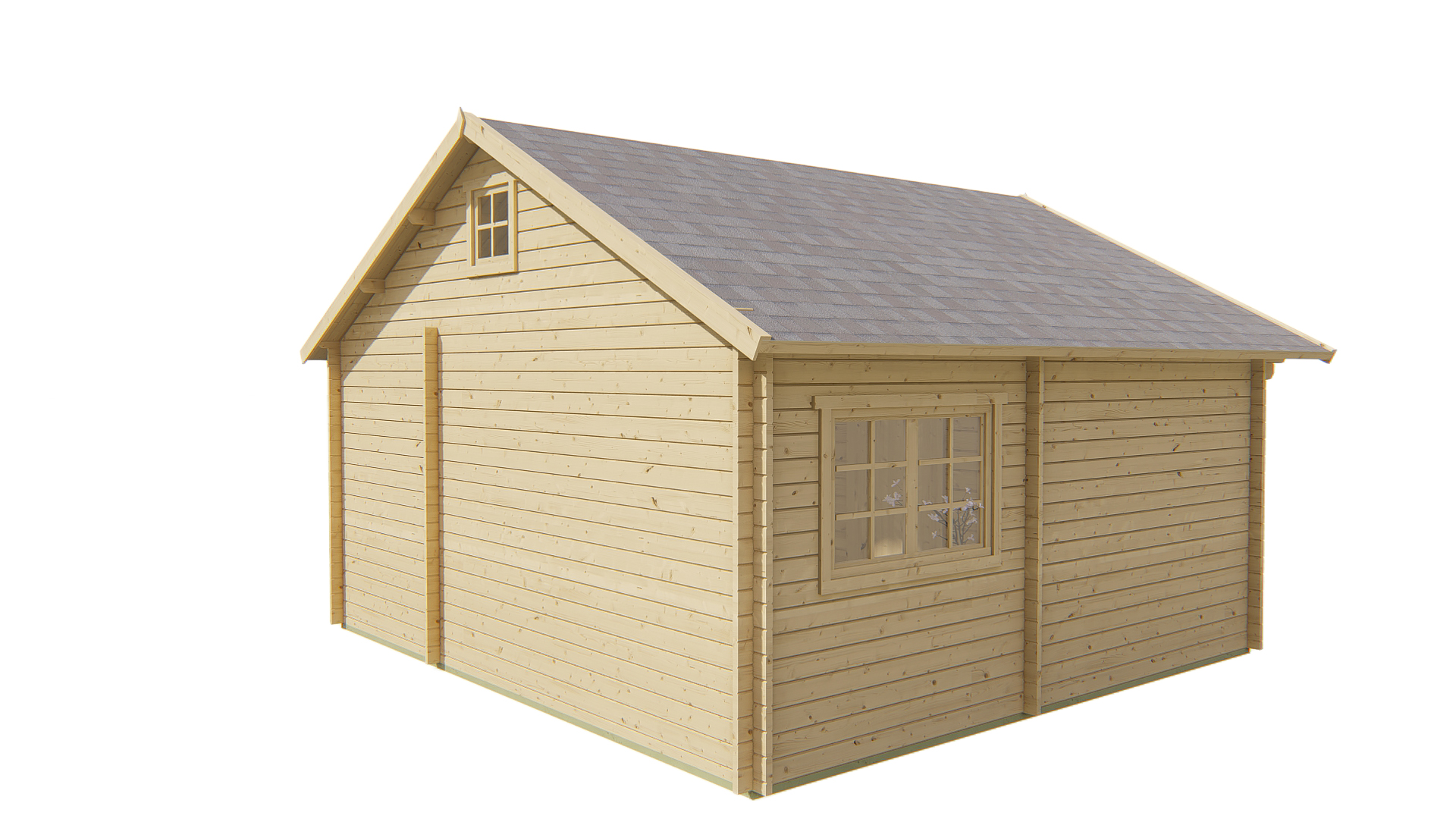 Gartenhaus Big Llanes ISO hinten