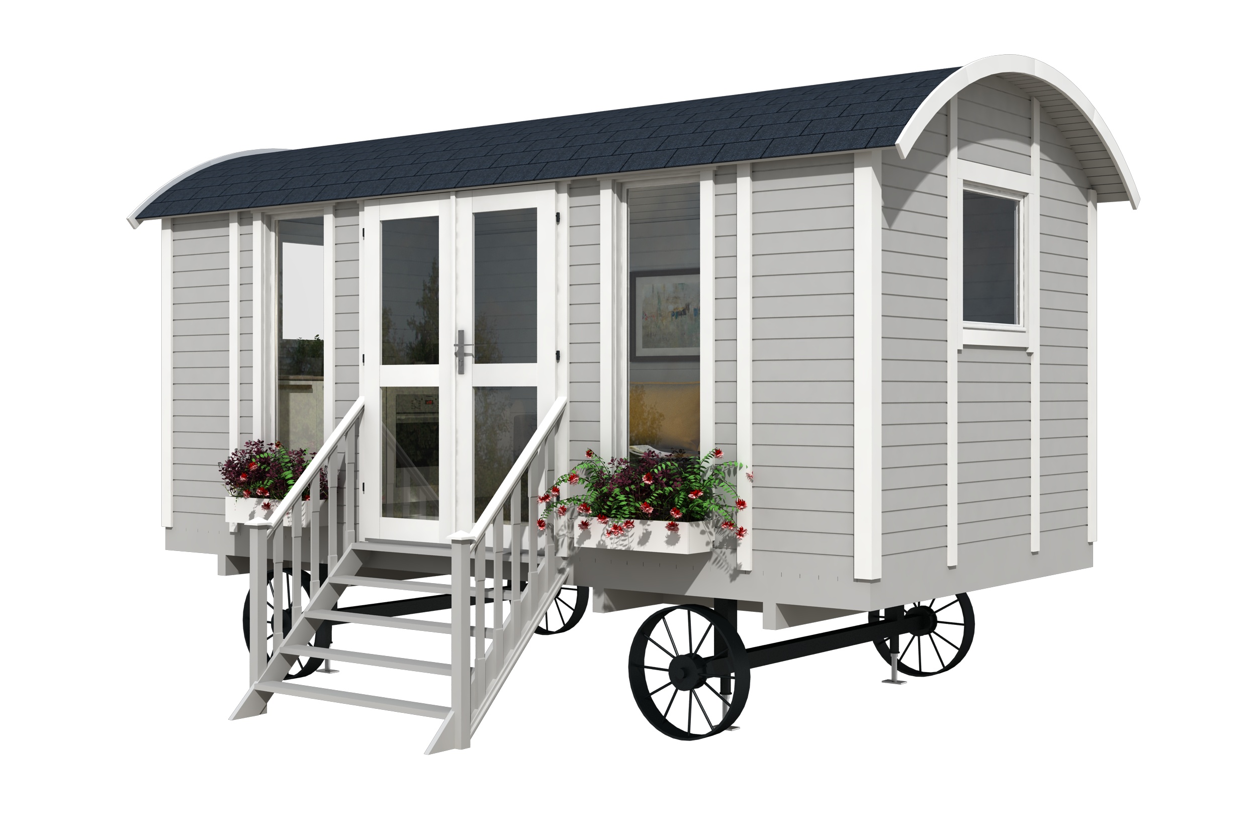 Campinghaus Schäferwagen Home-Office