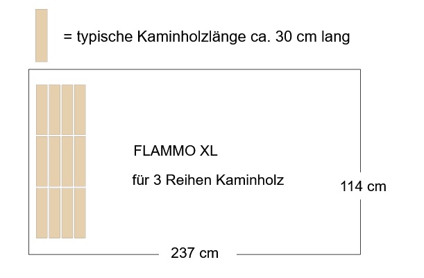 Kaminholzregal Flammo XL