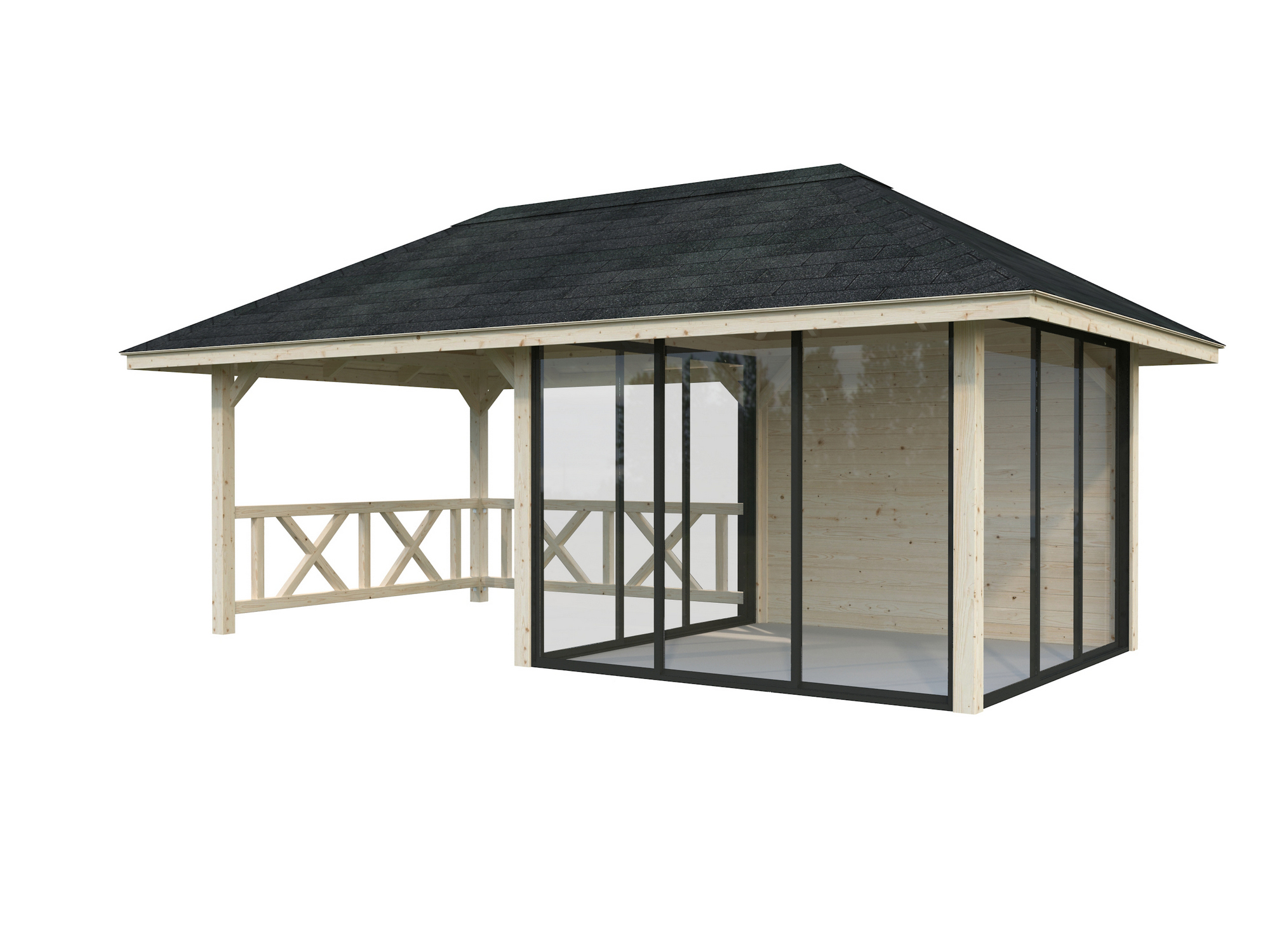 Pavillon Bianca 16,6 m² SET 204 Connect Slide