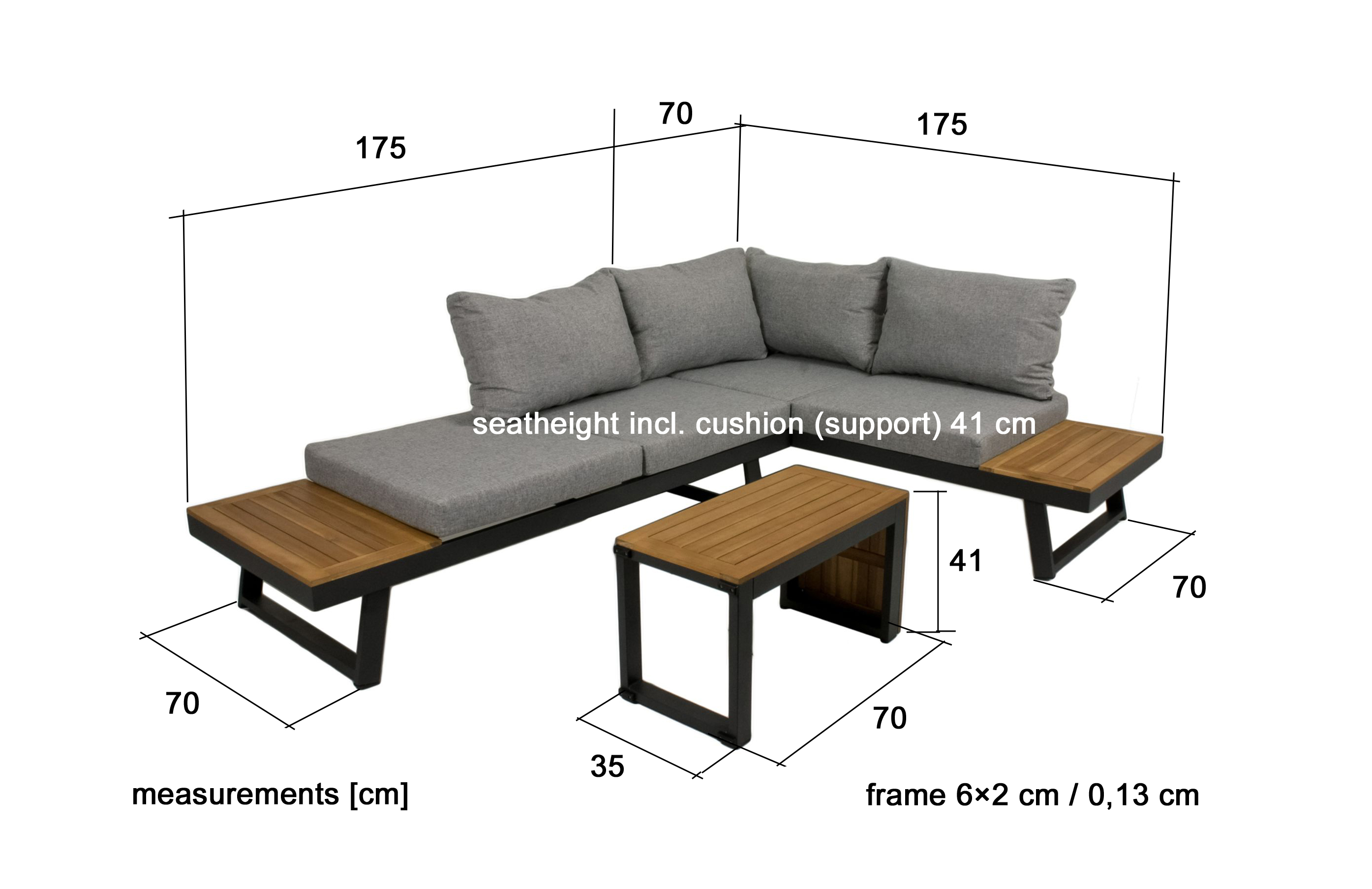 Lounge-Gruppe Felice, 3tlg.