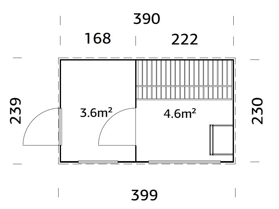 Gartenhaus-Grace-Sauna-8,2-Grundriss