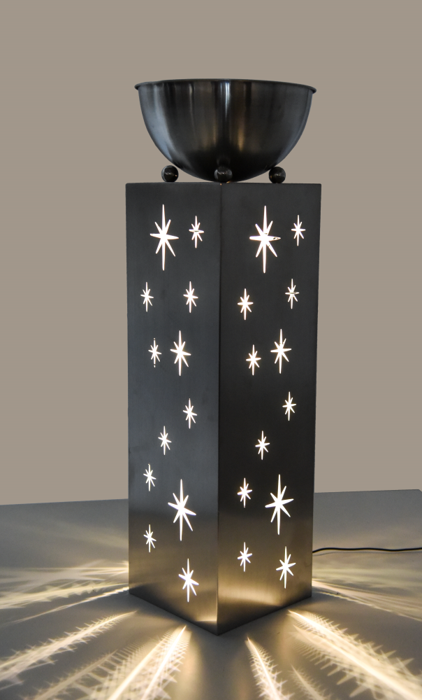 Pflanzsäule mit LED-Beleuchtung 75 cm