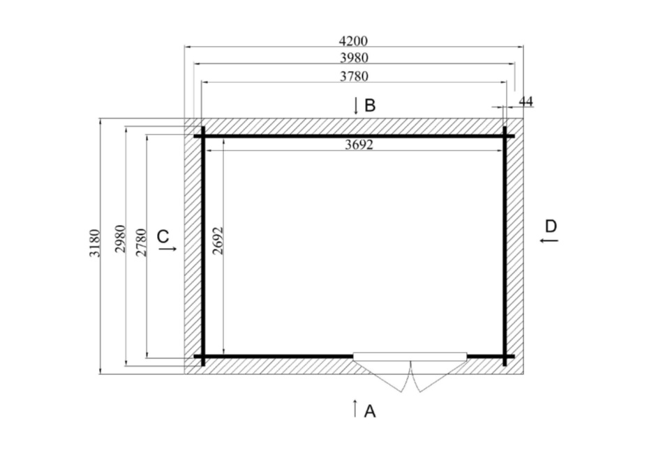 Grundplan-Gartenhaus-Osten-G