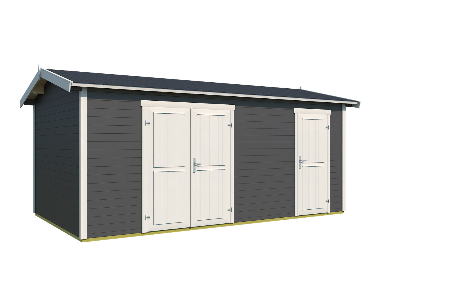 Gartenhaus Tuvalu XL Carbongrau Freisteller