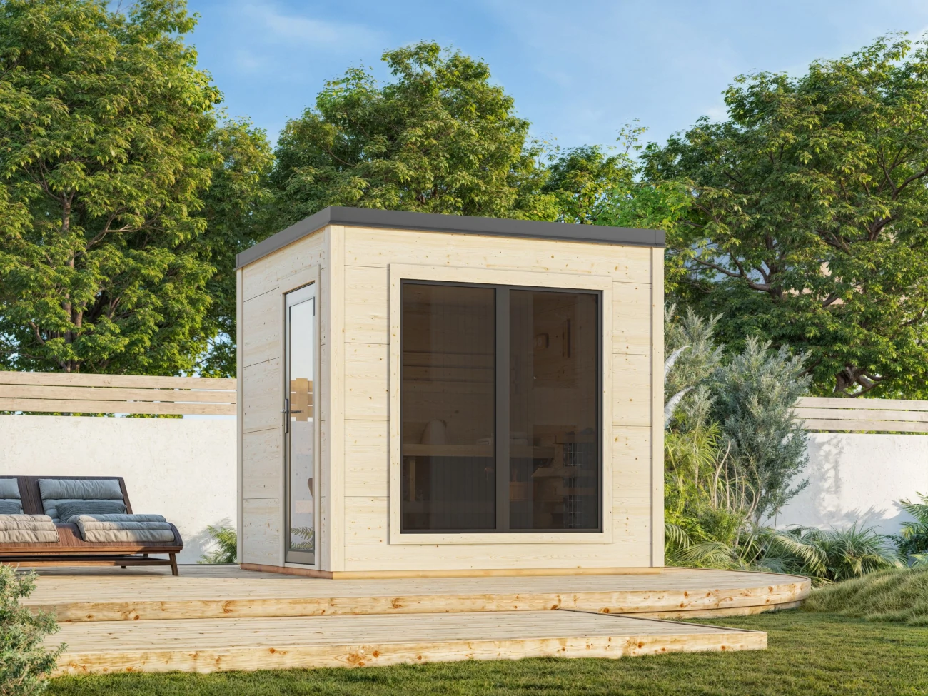 Gartenhaus -Grace-Sauna-5,3-Stimmungsbild