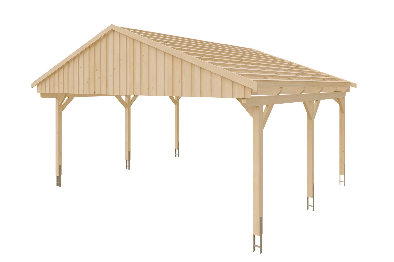 Carport Fichtelberg 423 cm Natur