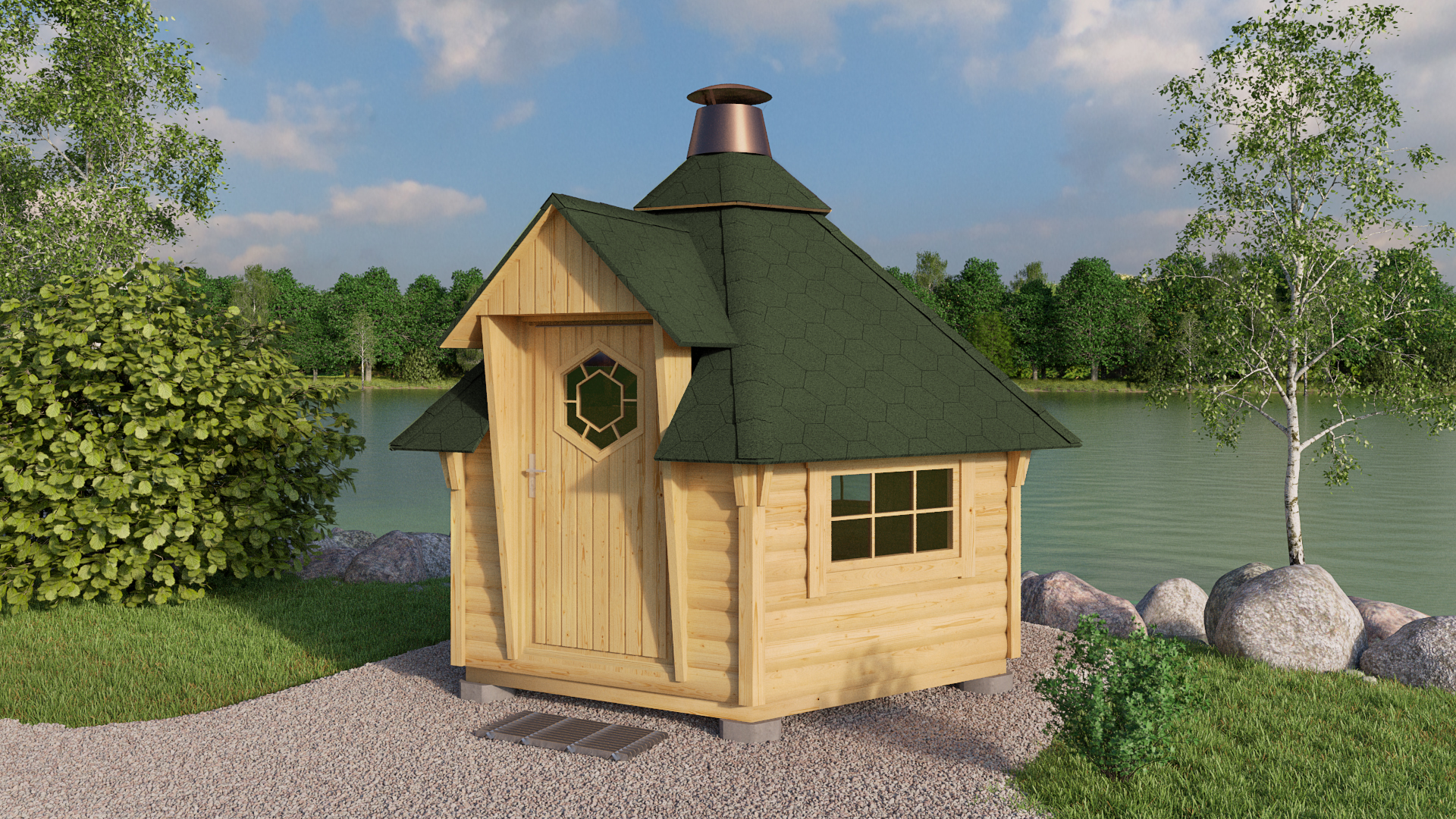 Grillkota Caro 7 m² grün